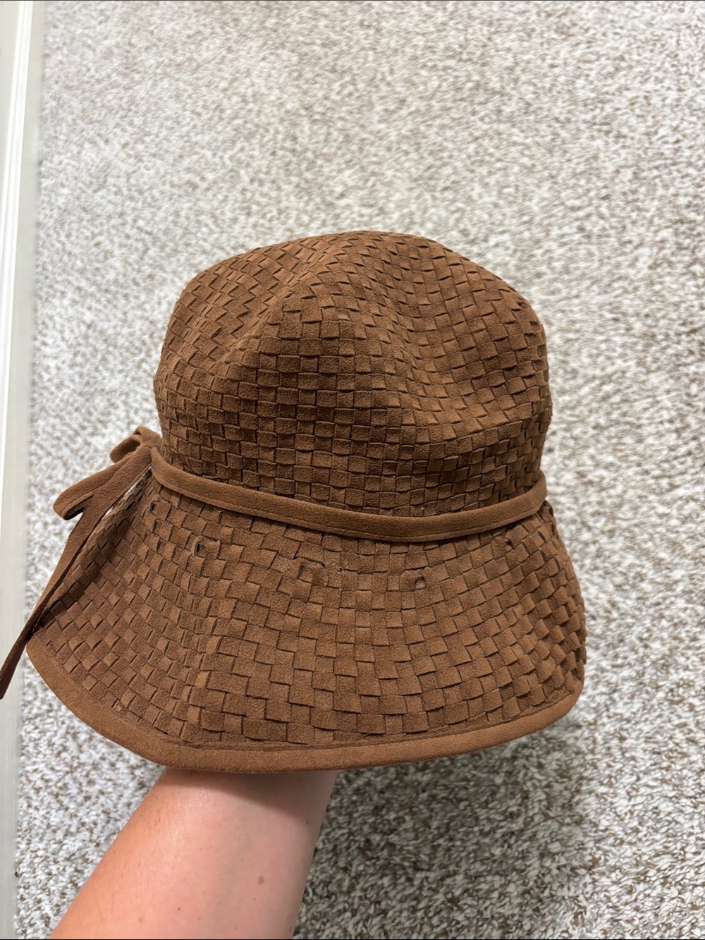 Eric Javits brown woven bucket hat - Picture 2 of 5